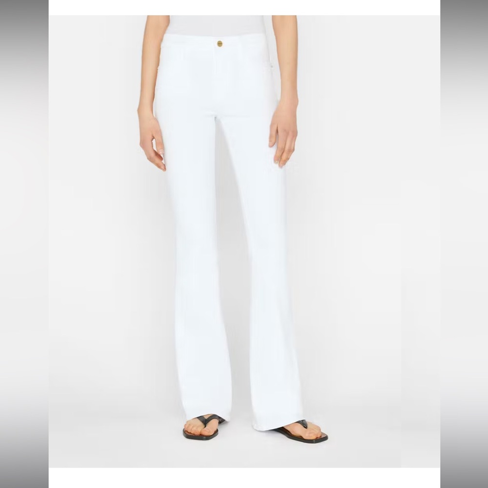 NWT LE FLARE WHITE FRAME JEAN SIZE 27